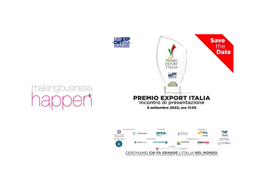News: Presentazione del Premio Export Italia a Firenze