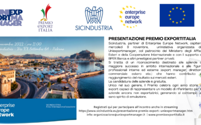 News: Presentazione del Premio Export Italia a Palermo con Sicindustria